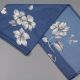 Дамски шал с цветя в син цвят